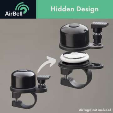 AirBell Bicycle Bell with Apple AirTag Compatibility
