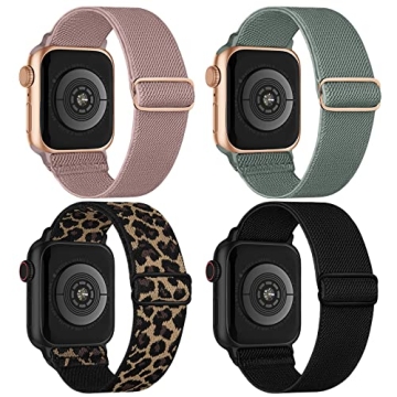 Stretchy Nylon Apple Watch Bands for All Series & Sizes