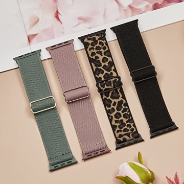 Stretchy Nylon Apple Watch Bands for All Series & Sizes