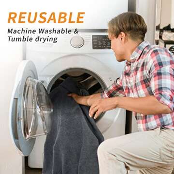 Reusable Pee Pads for Dogs, 24x48 4 Pack Washable Puppy Pads, Absorb Dog Mats Non-Slip Puppy Training Pads for Whelping, Potty, Training, Playpen, Crate