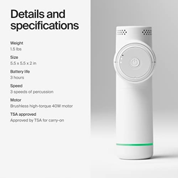 Hypervolt Go 2 Handheld Massage Gun with Quiet Glide Technology