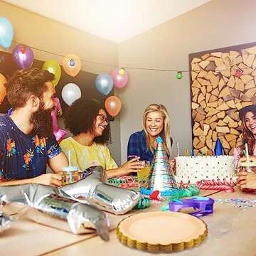 Tanlade Baby Pink Scalloped Disposable Plates - 100 Pcs