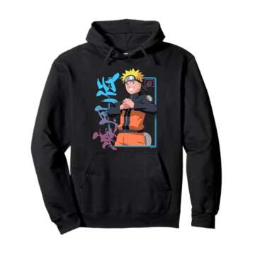 Naruto Shippuden Naruto Kanji Frame Pullover Hoodie