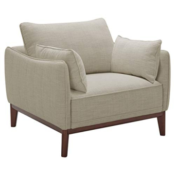 Stone & Beam Hillman Mid-Century Chair in Ivory for Living Room