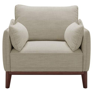 Stone & Beam Hillman Mid-Century Chair in Ivory for Living Room