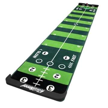 ProActive Sports VariSpeed Putting System - 10 ft Putting Mat for Home Use