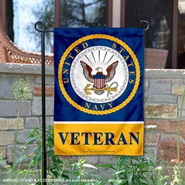 WinCraft US Navy Veteran Garden Flag for Proud Display
