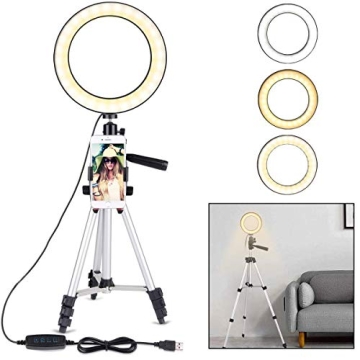 B-Land 6.2" Ring Light with Tripod Stand for Makeup