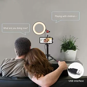 B-Land 6.2" Ring Light with Tripod Stand for Makeup