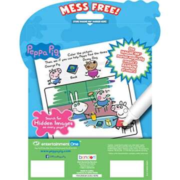 Peppa Pig Imagine Ink Coloring Activity Book | Mess Free Marker Included