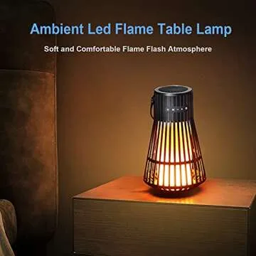 Wireless Outdoor Bluetooth Speaker with Flame Light