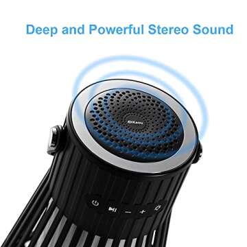 Wireless Outdoor Bluetooth Speaker with Flame Light