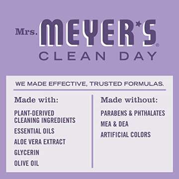 Mrs. Meyer's Hand Soap, Made with Essential Oils, Biodegradable Formula, Lilac, 12.5 fl. oz