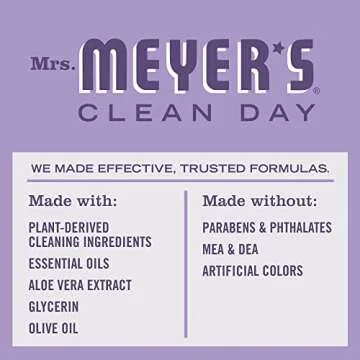Mrs. Meyer's Hand Soap, Made with Essential Oils, Biodegradable Formula, Lilac, 12.5 fl. oz