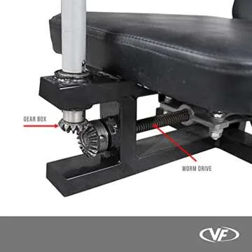 Valor Fitness Adjustable Leg Stretcher Adductor Machine -Leg Split Flexibility Training Equipment - 180 Degrees - Stretching Home Workout Max Weight 300 lbs