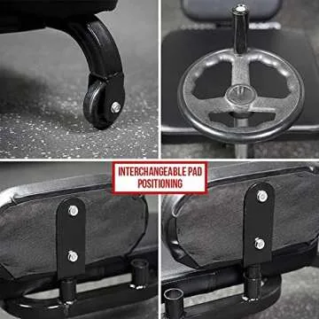 Valor Fitness Adjustable Leg Stretcher Adductor Machine -Leg Split Flexibility Training Equipment - 180 Degrees - Stretching Home Workout Max Weight 300 lbs