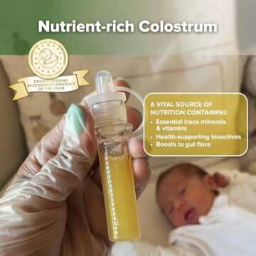 Haakaa Silicone Colostrum Collectors Set with Clear PP Storage Case 4 ml, 6 PK