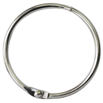 2 Inch Book Binder Rings 20 Pack Nickel Plated for Organizing