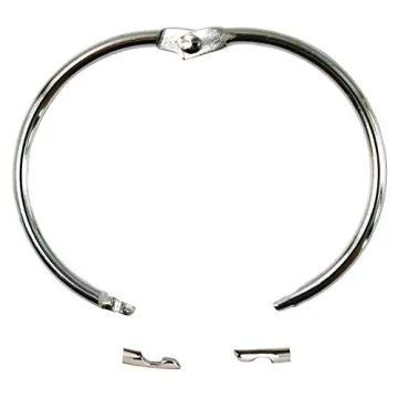 2 Inch Book Binder Rings 20 Pack Nickel Plated for Organizing