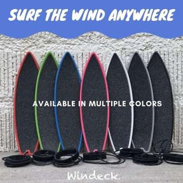 Windeck Finger Surfboard - Rad Fingerboard Toy - Surf The Wind - Mini Board for Kids and Surfers Looking to Hone Their Surfer Skills (Blue Bomber)