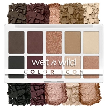 wet n wild Color Icon 10-Pan Eyeshadow Palette, Brown Nude Awakening, Long Lasting, Shimmer and Matt...