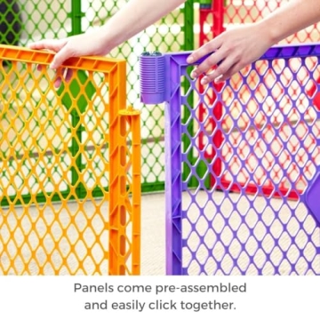 North States Superyard Colorplay 8-Panel Baby Playpen Safe Spacious
