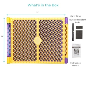 North States Superyard Colorplay 8-Panel Baby Playpen Safe Spacious