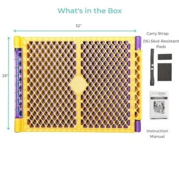 North States Superyard Colorplay 8-Panel Baby Playpen Safe Spacious