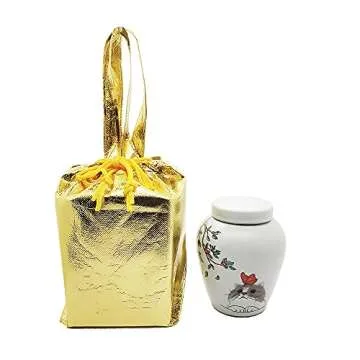 Qiulofen cat urn cat Souvenir Animal urn pet cat urn pet Cremation urn Sealed jar Ceramic Medium cat urn