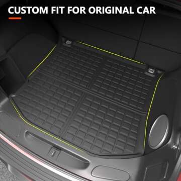 powoq Trunk Mat Compatible with 2011-2021 Jeep Grand Cherokee 2022 2023 Grand Cherokee WK Cargo Mat ...