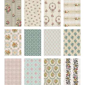 Tim Holtz Worn Wallpaper Decorative Paper Set for Crafting