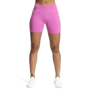 Aoxjox Workout Seamless Biker Shorts for Women High Waisted Exercise Athletic Gym Fitness Yoga Conto...