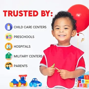 Toppy Toddler Waterproof Bibs for Mess-Free Meals