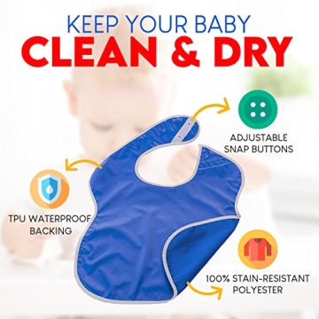 Toppy Toddler Waterproof Bibs for Mess-Free Meals