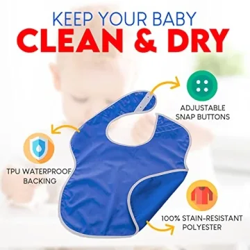 Toppy Toddler Waterproof Bibs for Mess-Free Meals