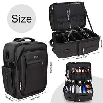 Relavel Professional Travel Makeup Backpack for Artists