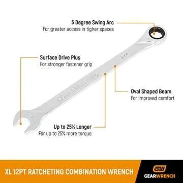 GEARWRENCH XL Ratcheting Combination SAE Wrench Set 13 Pc., 12 Point - 85199