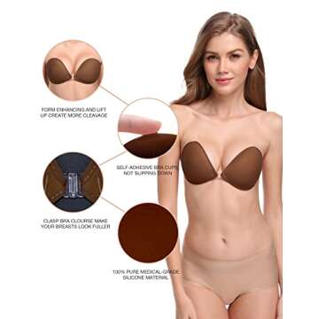 Wingslove Adhesive Bra - Reusable, Invisible Comfort