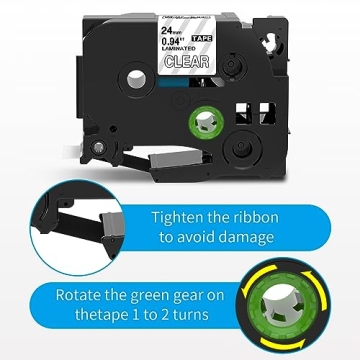Buyalot Compatible Label Tape for Brother P-Touch 24mm