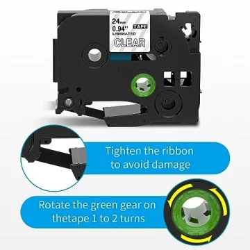 Buyalot Compatible Label Tape for Brother P-Touch 24mm