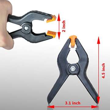 EMART Photography Background Kit, 10ft Backdrop Support System with Vinyl Plastic White Wood Floor Background Screen for Photo Video Studio Shooting