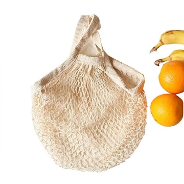 Ahyuan Reusable Cotton Mesh Grocery Bags for Eco-Friendly Shopping