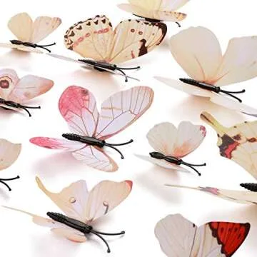 24pcs 3D Butterfly Wall Stickers for Kids Room Decor