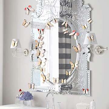 24pcs 3D Butterfly Wall Stickers for Kids Room Decor