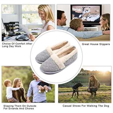 ChicNChic Women Plush House Slippers for Cozy Home Wear