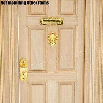 Odoria Miniature Door Knob and Key Dollhouse Decor