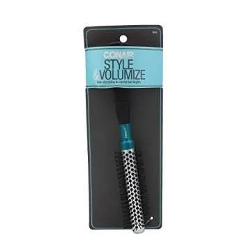 Conair Style & Volumize Metal Round hair brush - Blow Drying brush - Hairbrush for Short Hair Length...
