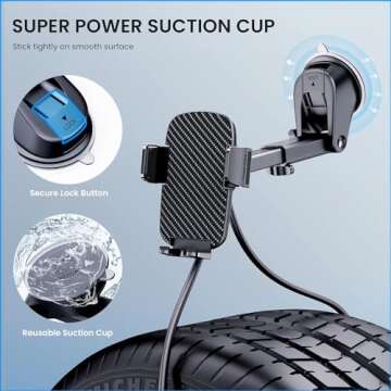 TICILFO Car Phone Holder - Universal Dashboard Mount