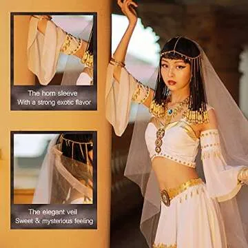 MISI CHAO Belly Dance Cleopatra Costume for Women