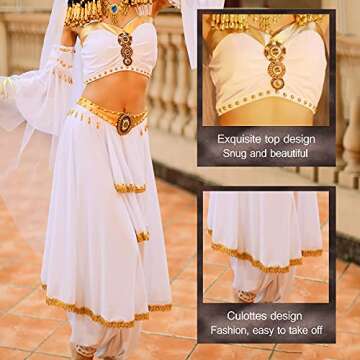 MISI CHAO Belly Dance Cleopatra Costume for Women